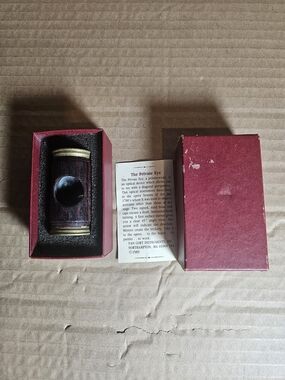 Vintage Wooden Kaleidoscope in Red Presentation Box